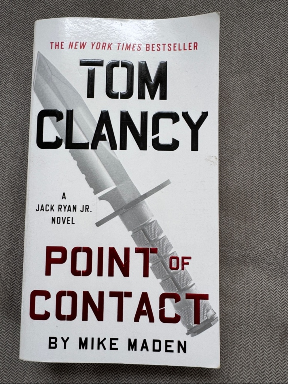 Tom Clancy Point of Contact by Mike Maden - White and Red Paperback